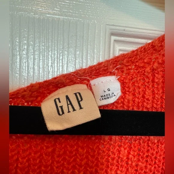 GAP Deep Red orange Ribbed Tank Top - Picture 3 of 7